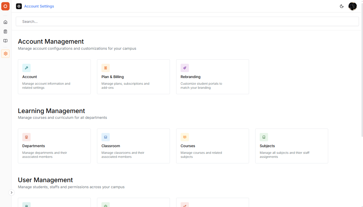 Classdesk Admin Dashboard Preview